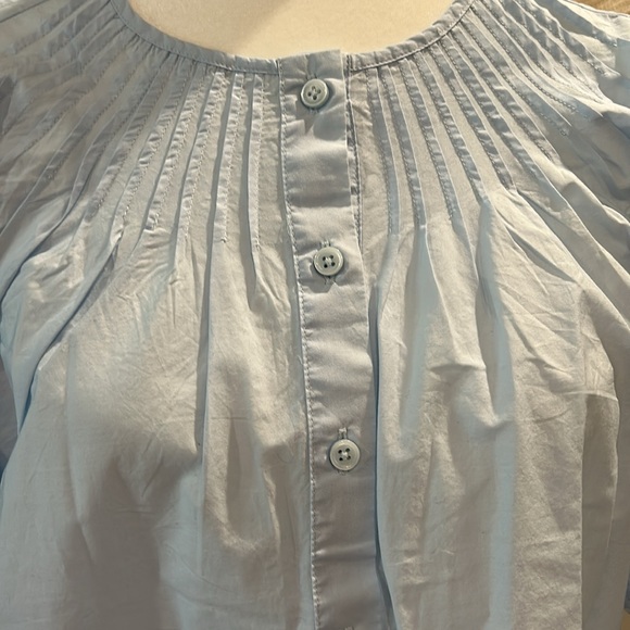J.Crew light blue eyelit blouse, NWT, Size M - Picture 2 of 6